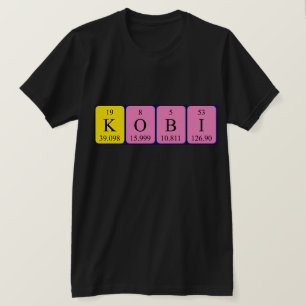 Kobi periodic table name shirt