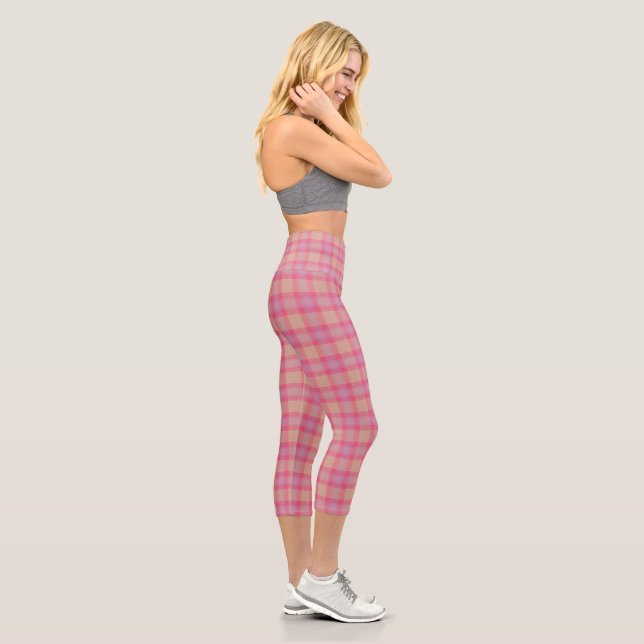 Kobi Plaid Capri Leggings (Right)