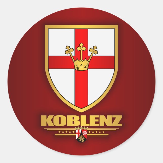 Koblenz Classic Round Sticker (Front)
