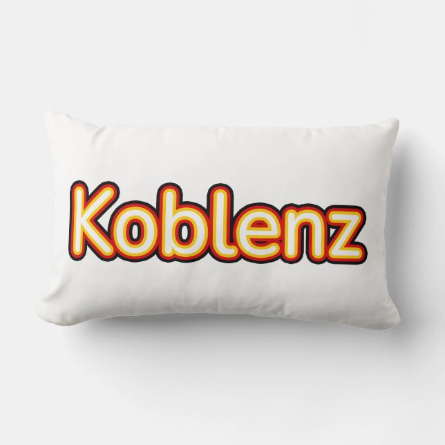Koblenz Deutschland Germany Lumbar Cushion (Front)