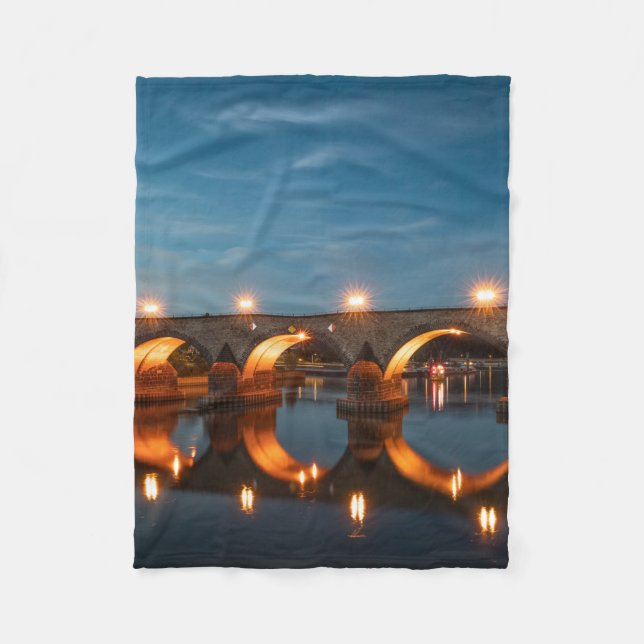 Koblenz Germany Fleece Blanket (Front)