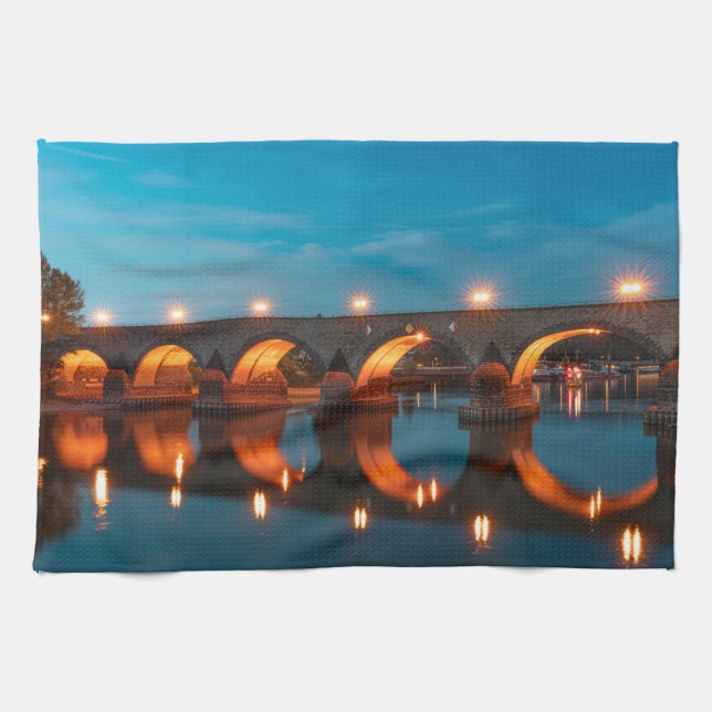 Koblenz Germany Tea Towel (Horizontal)