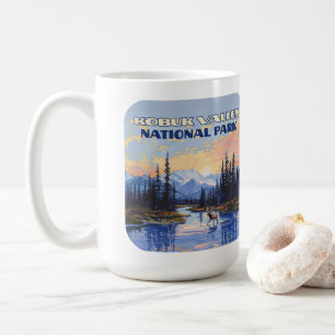 Kobuk Valley National Park Alaska Caribou Vintage Coffee Mug