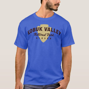 Kobuk Valley National Park Arched Text Brown T-Shirt