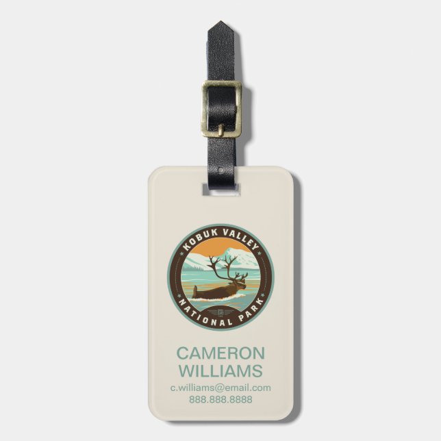 Kobuk Valley National Park Luggage Tag (Front Vertical)