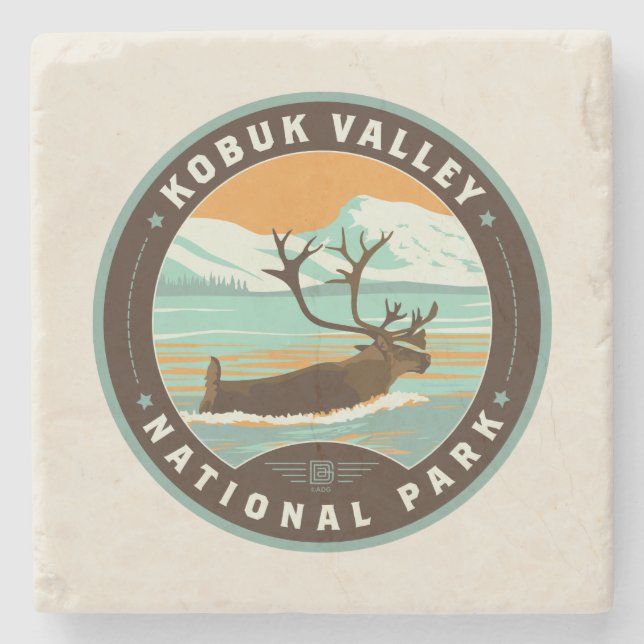 Kobuk Valley National Park Stone Coaster (Front)