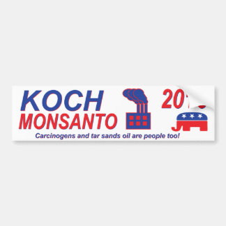 Koch Monsanto for President 2016 Bumper Sticker