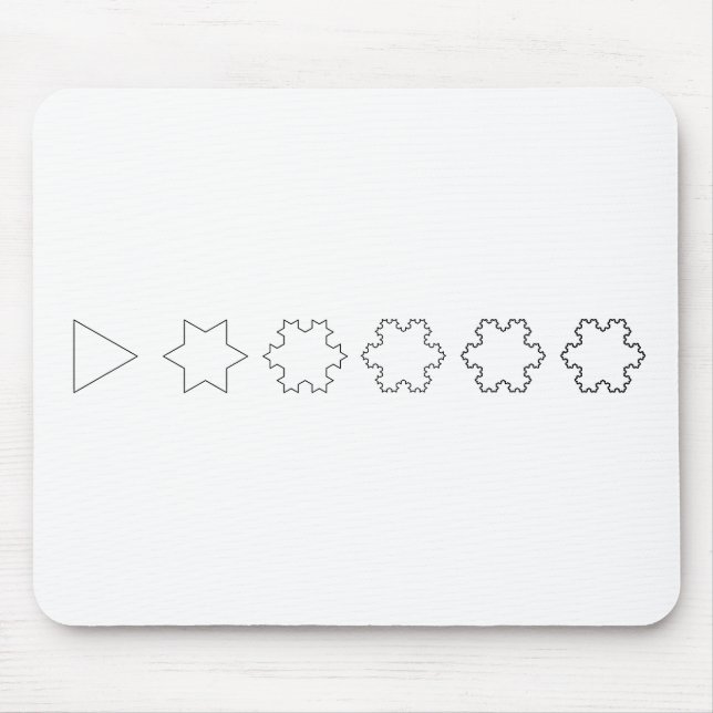 Koch Snowflakes Mouse Mat (Front)