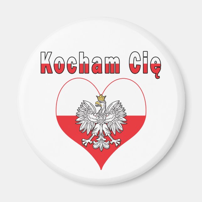 Kocham Cie Eagle Heart Magnet (Front)