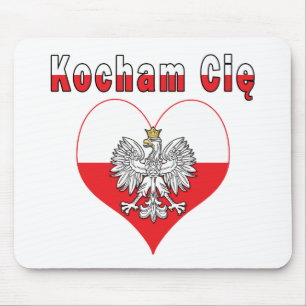 Kocham Cie Eagle Heart Mouse Mat