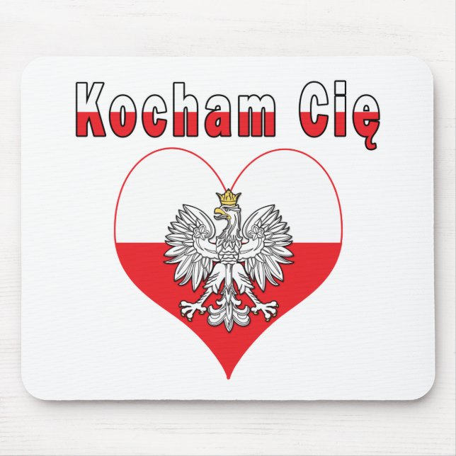 Kocham Cie Eagle Heart Mouse Mat (Front)