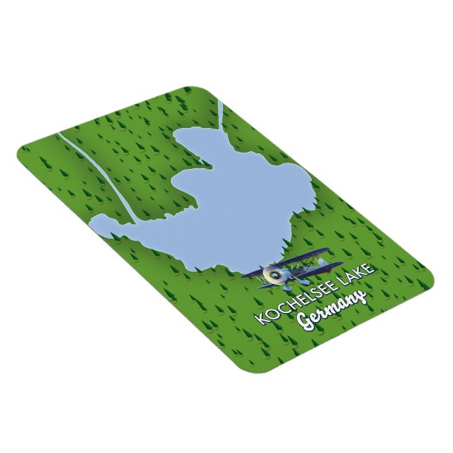 Kochelsee lake, Germany map  Magnet (Right Side)