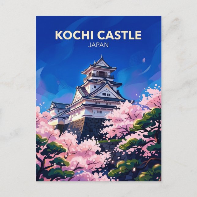 Kochi Castle Japan Postcard (Front)