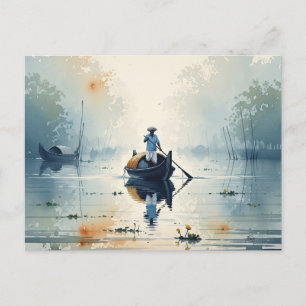 Kochi Kerala India Misty Morning Postcard