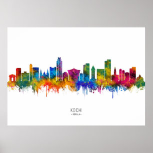 Kochi Kerala Skyline Poster