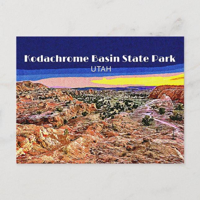 Kodachrome Basin State Park Postcard (Front)