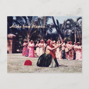 Kodak Hula Show Postcard
