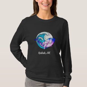 Kodiak Ak Japanese Paint Geometric Orca Killer Wha T-Shirt