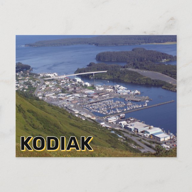 Kodiak, Alaska Postcard (Front)