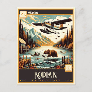 Kodiak, Alaska Vintage Postcard