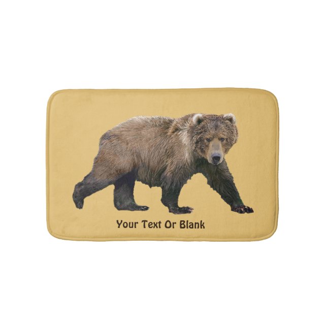 Kodiak Bear Bath Mat (Front)