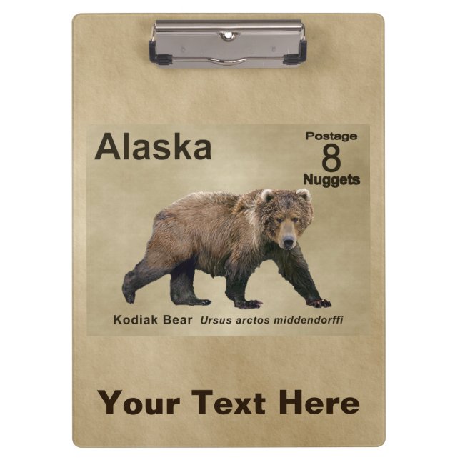 Kodiak Bear Clipboard (Front)