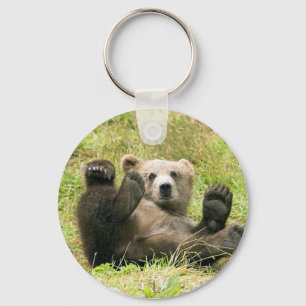Kodiak Bear Cub Gifts Key Ring