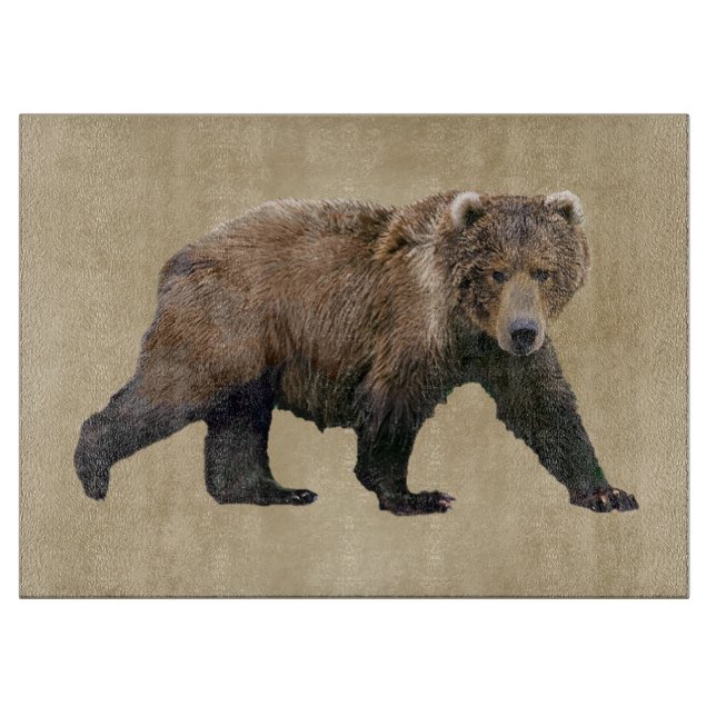 Kodiak Bear Cutting Board (Front)