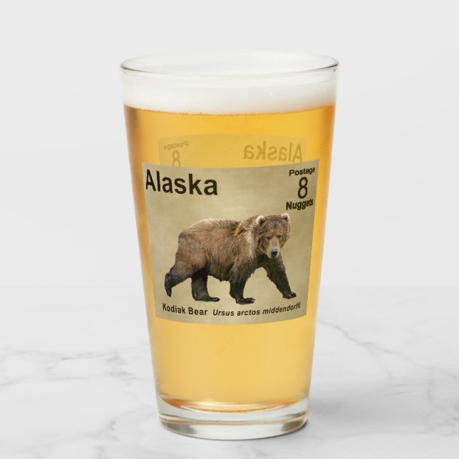 Kodiak Bear Glass (Front Filled)