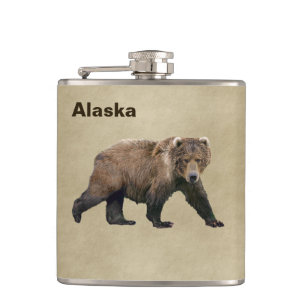 Kodiak Bear Hip Flask