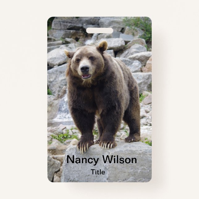 Kodiak Bear ID Badge (Front)