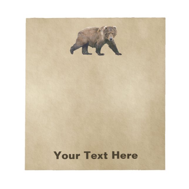 Kodiak Bear Notepad (Front)