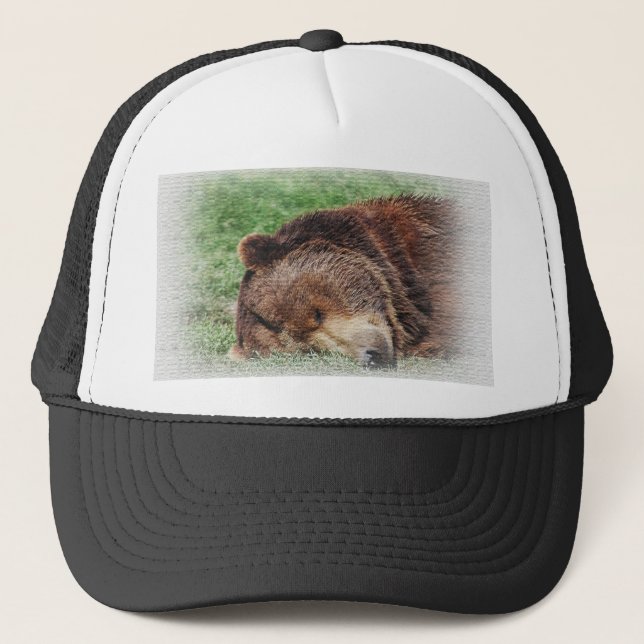 Kodiak Bear Sleeping Hat (Front)