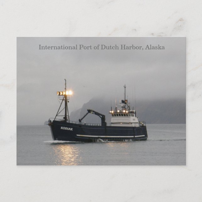 Kodiak Crab Fishing Vessel Postcard (Front)