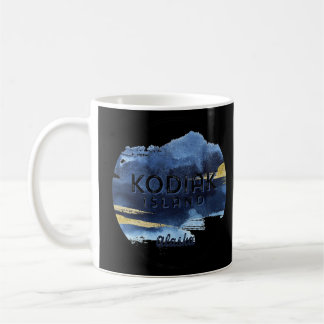 Kodiak Island Alaska Watercolor Design Traveller S Coffee Mug