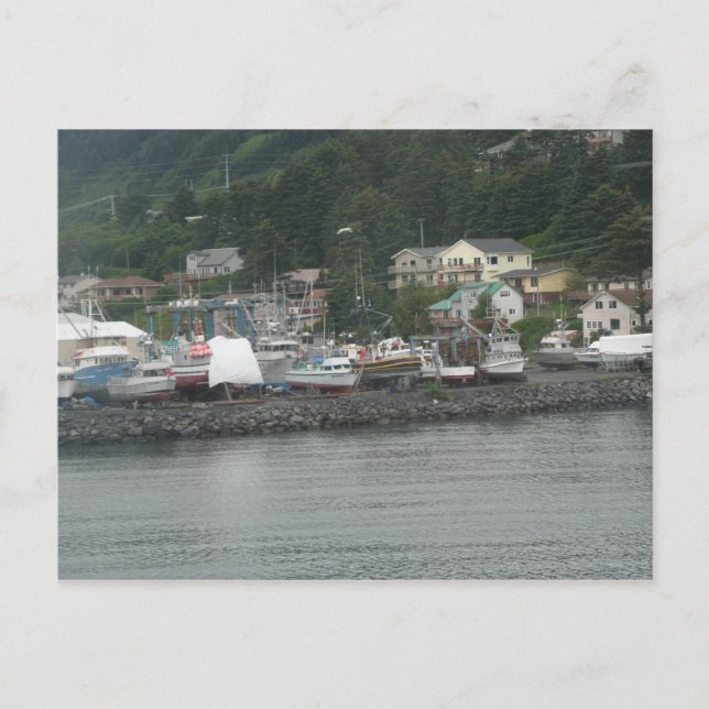 Kodiak Island Fishing Boats Postcard (Front)