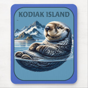 Kodiak Island Sea Otter Alaska Mouse Mat
