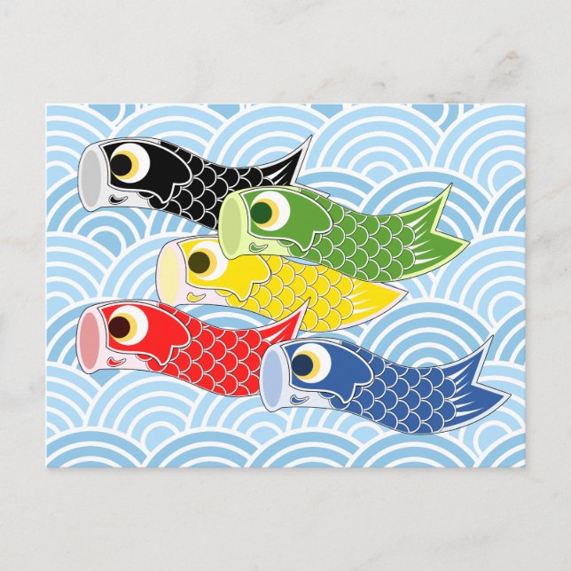 Kodomo-no-hi Carp Streamers Postcard (Front)