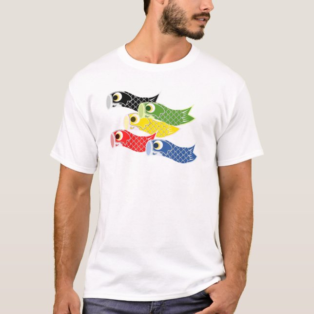 Kodomo-no-hi Carp Streamers T-Shirt (Front)