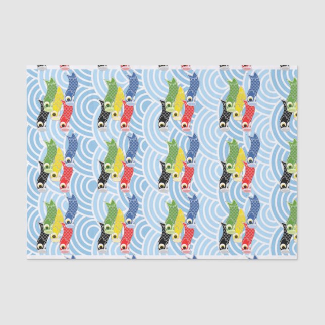 Kodomo-no-hi Carp Streamers Tissue Paper (Front)