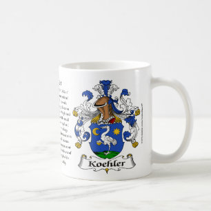 Koehler, the Origin, the Meaning and the Crest Coffee Mug