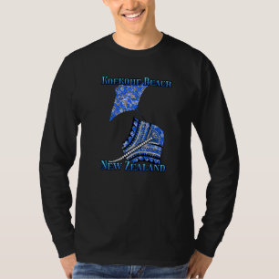 Koekohe Beach New Zealand Vacation Tribal Stingray T-Shirt