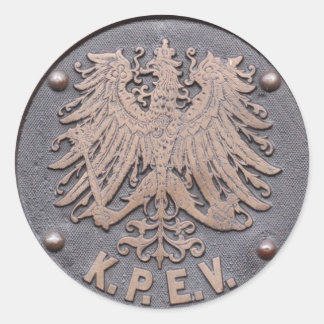 Koeniglich Preussische Eisenbahn-Verwaltung Classic Round Sticker