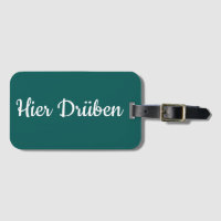 Kofferanhänger - Hier Drüben