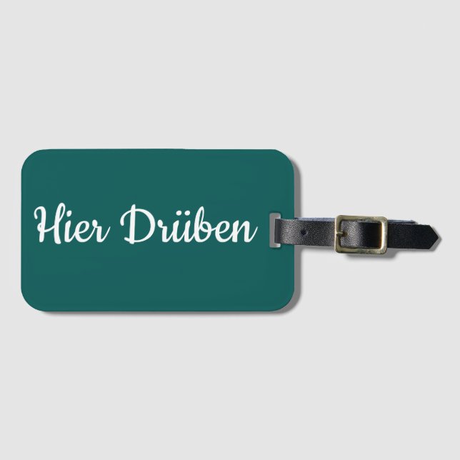 Kofferanhänger - Hier Drüben Luggage Tag (Front Horizontal)