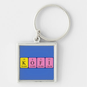 Kofi periodic table name keyring