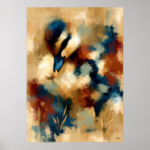 Kogamo Flower Whisper Cute Baby Duckling Kawaii Poster