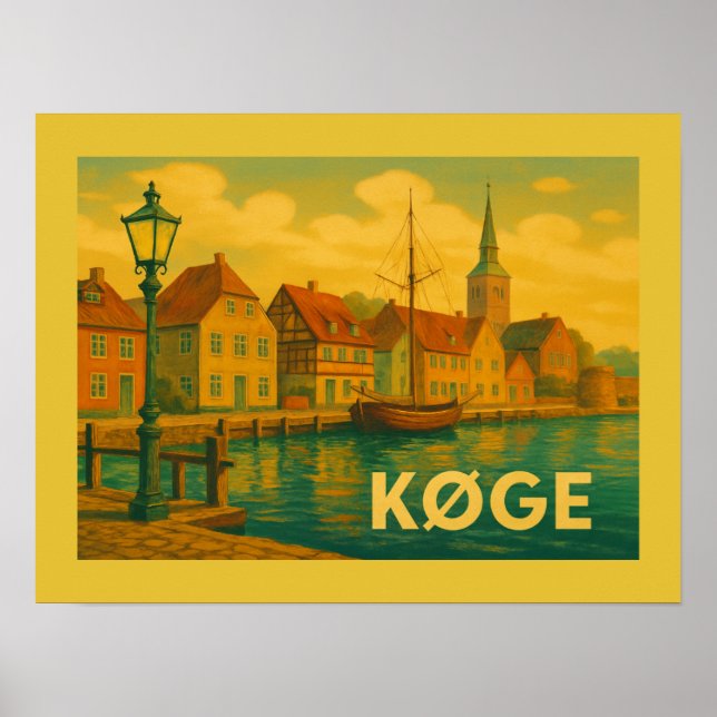 Køge Denmark Old Town Poster (Front)