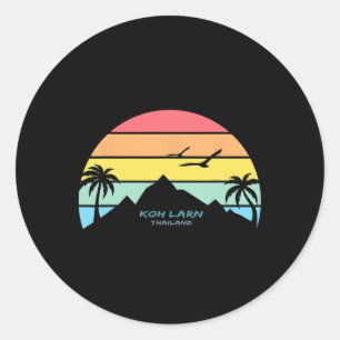 Koh Larn Thailand Phuket Souvenir Pattaya Gift Ngk Classic Round Sticker