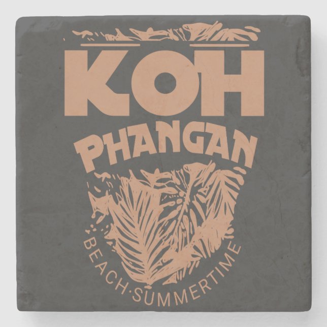 Koh Phangan Thailand Asia Stone Coaster (Front)